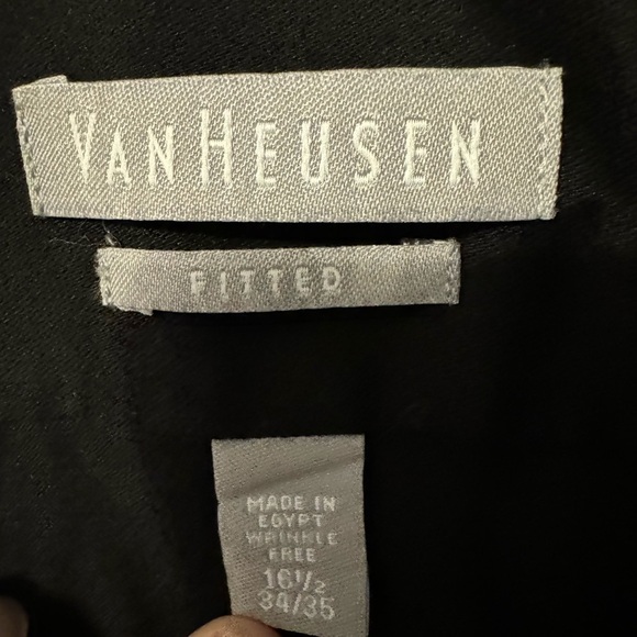 Men’s Black Fitted Ribbed Premium Dress Shirt. Stylish Sleek. Size 16‎ 1/2 34/35 - Picture 7 of 9